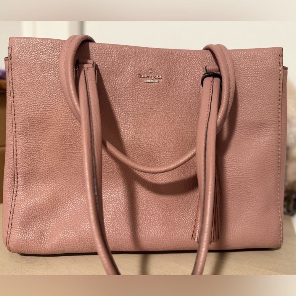 Kate ♠️ Spade Pink Leather Tote 👜 Handbag Bag